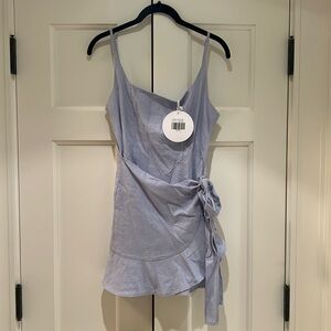 NWT Princess Polly Cottage Hill mini dress baby blue size 6